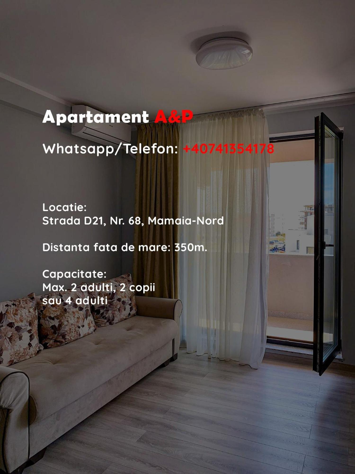 A&P Apartament Mamaia-Nord Năvodari Exteriér fotografie